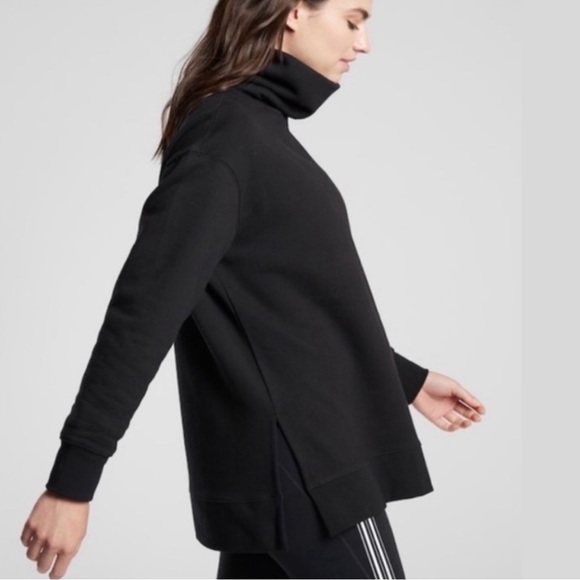 Athleta black turtleneck hoodie - Picture 2 of 4